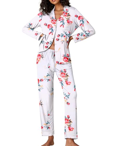 Ekouaer Pajamas Women’s Long Sleev…