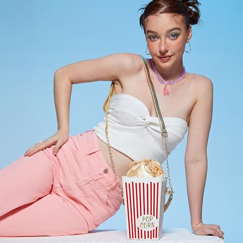 Novelty Fashion Women Crossbody Bag, Popcorn Box Style Clutch Bag for Girl Handbag Shoulder Bag Purse…4