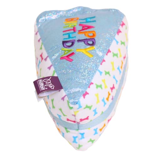 Multipet Geburtstagstorte Scheibe Hundespielzeug, Blau, 15,2 cm Cover