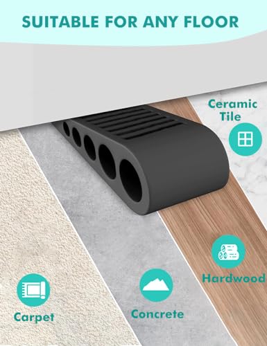 LINKWAY Türstopper keil für den Boden,Rutschfest, Langlebig und Schwer, Türkeil Gummi, Gummikeile Für alle Oberflächen