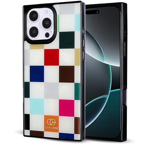 Image of COCOMII Rectangle for iPhone 16 Pro Case, Le Carre de Luxe Checkered