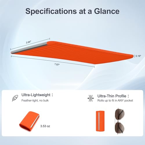 Image of Flexible Silicone Phone Stand, Multi-Angle Adjustable Cell Phone Holder, Portable Phone Stand for Desk, Compatible with iPhone, iPad, Tablet, Laptop, for Home, Office, Gaming, Orange