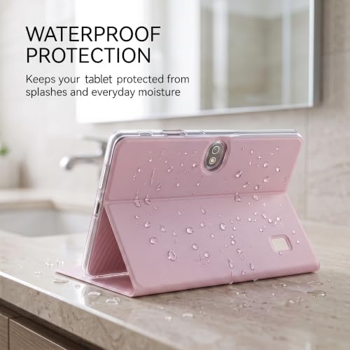 Image of 7 Inch Android 14 Tablet with Waterproof Case(Pink)