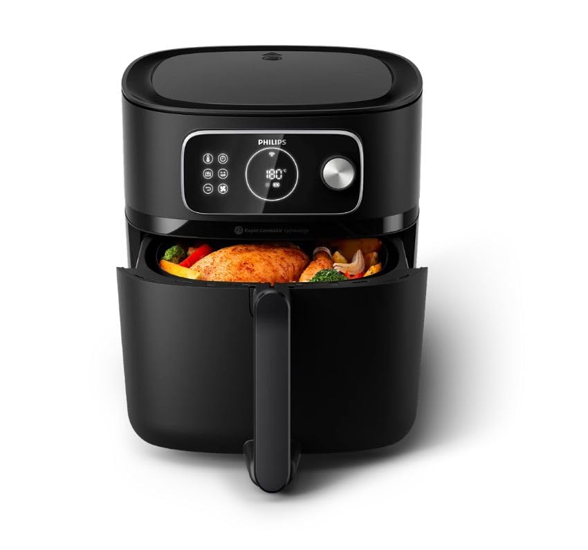 Philips Airfryer Combi 7000-Series XXL with cooking basket pulled out