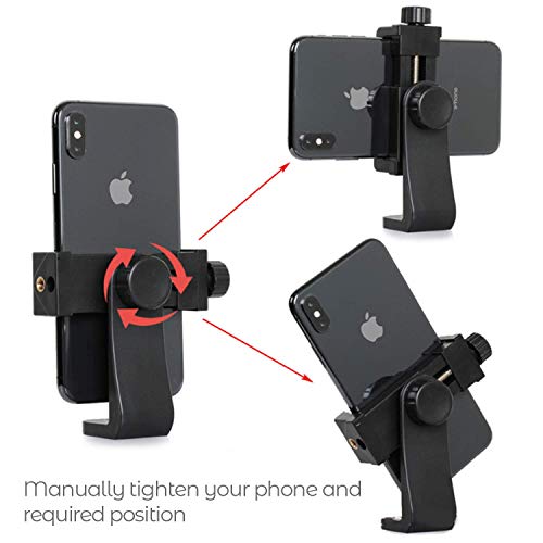 2 Pack Phone Mount Tripod Adapter - Universal Cell Phone Clamp Holder, Tripod Firm Attachment For Iphone, Galaxy And Other Smartphones #TOP2