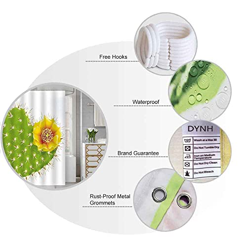 Sddser Allover Strawberry Shower Curtain, Pink Fruit And Green Leaves Cool Summer Theme, Cloth Fabric Bathroom Decor Set With Hooks 48X72 Inch Yllssd3432 #TOP7