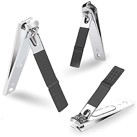 Nail Clippers, Toenail Clippers,3 Pack Nail Clipper Set Stainless Steel Nail Cutter Fingernails Toenails Thick Nails Kit for Men and Women Cover