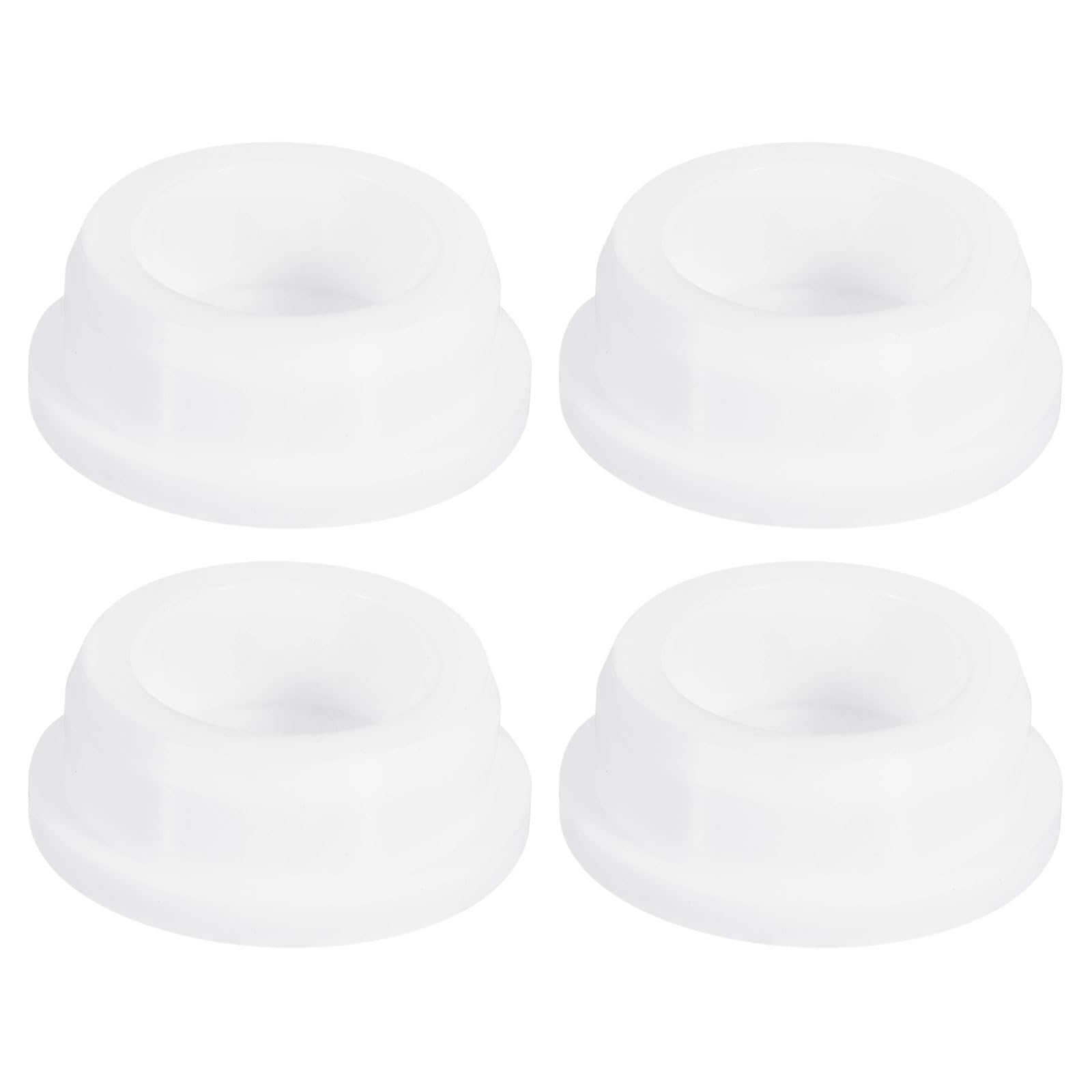 uxcell 4Pcs White Plug Holes, Waterproof Rubber Button Plug for 37mm / 1.46" Hole