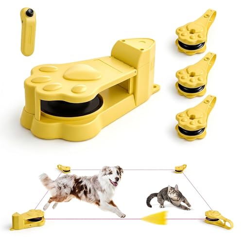 Pawwuku Pet Fitness System for Dogs and Cats 0-36 MPH Adjustable Speed APP and Remote Dual Control Type-C Fast Charging Interactive Agility Training Indoor Outdoor