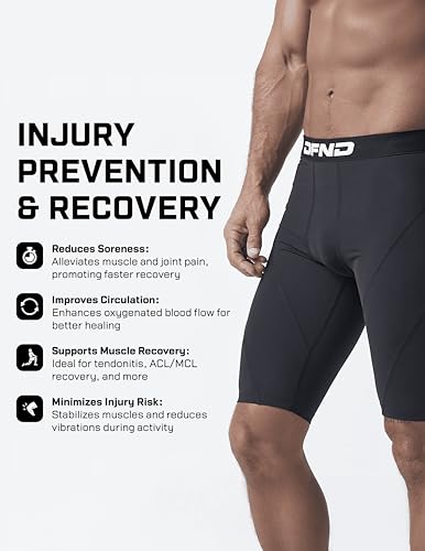DFND Men's Active Ax Compression Short – Graduate Compression Recovery & Performance, Reduce Fatigue & Soreness - Made in USA3