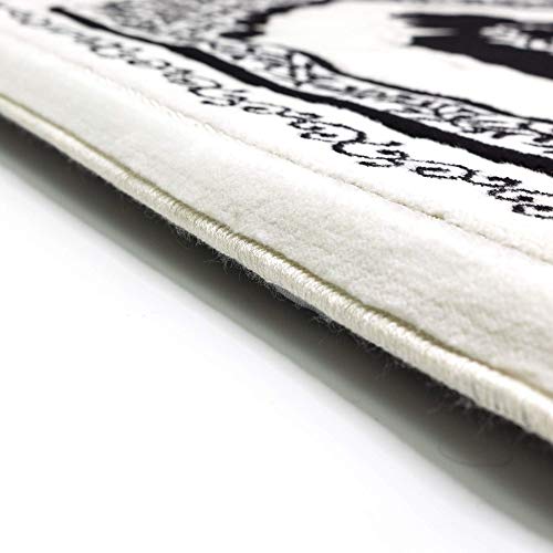 Modefa Foam Prayer Rug | Padded Cushion Janamaz Sajjada | One Inch Thick Soft Velvet Islamic Namaz Sajadah Carpet Luxury (Black)