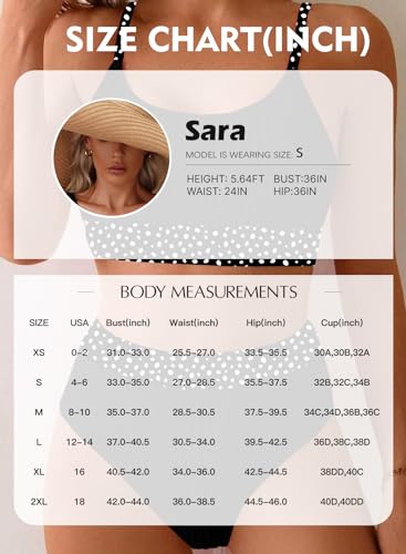 Beach House Swimwear for Women Over 50 - Shop the Hottest Bathing Suit Trend for 2026! 34 Herseas Women's Textured Bikini Sets Floral Trim Scoop Wire Free Swimsuits 2026 High Waisted Slimming Bathing Suits Cute Sporty Soft Chic Resort Essentials Green X-Small