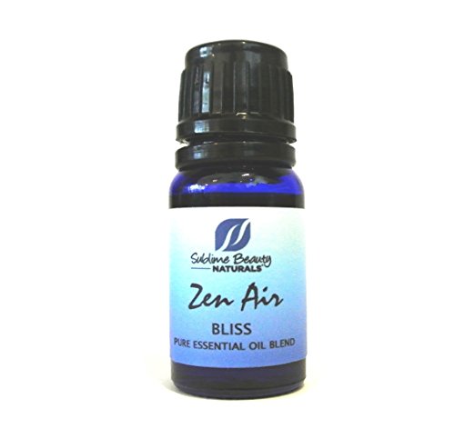 Zen Air Bliss (1 Bottle) Essential Oil Blend for Happiness, Uplift of Spirit. 10 ml. Aromatherapy Formula to Diffuse Includes Ylang Ylang, Orange & Bergamot Essential Oils