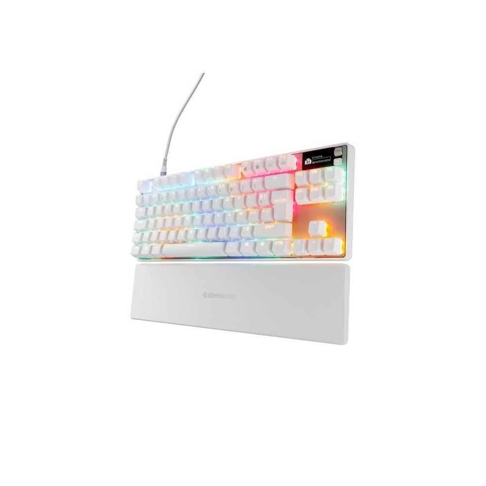 SteelSeries Apex Pro TKL Gen 3 White - HyperMagnetic Gaming