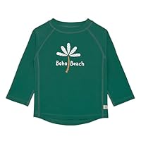 LÄSSIG Unisex Baby Rashguard Langarm Rash-Guard-Shirt, Grün, 92