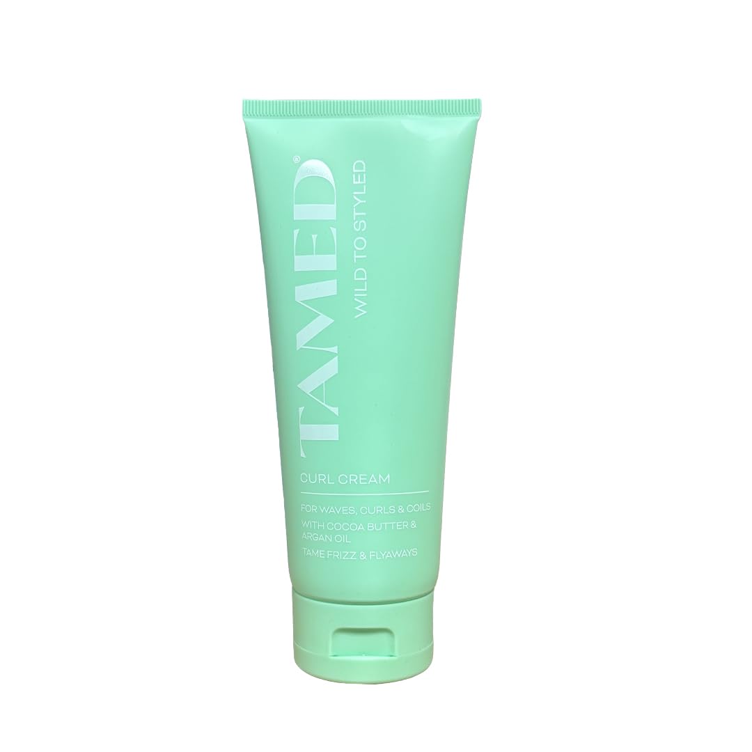 Tamed Curl Cream, For Waves Curls And Coils Curl, Defining Styling Cream, Frizz Control Moisturising Hair Cream With Cocoa Butter Argan Oil And Pro Vitamin B5, 150ml Tamed By Healthpoint