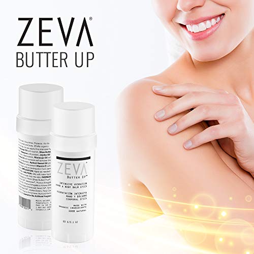 Zeva Butter Up - Deep Moisturizing Hand & Body Stick Balm W/ Essential Oils, Shea Butter & Beeswax - Cracked Skin Repair & Moisture Treatment - Callus Foot Remedy & Moisturizer For Men & Women #TOP1