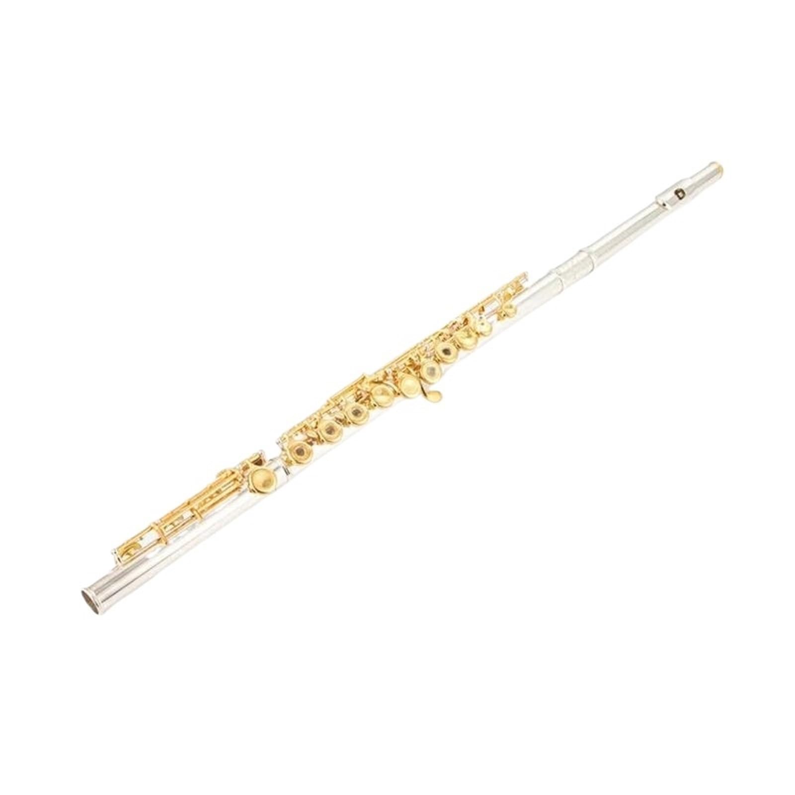 Flûte Performance Professionnelle Flûte Professionnelle C 17 Trou Ouvert Instrument À Clé Plaqué Argent Et Or Avec Accessoires