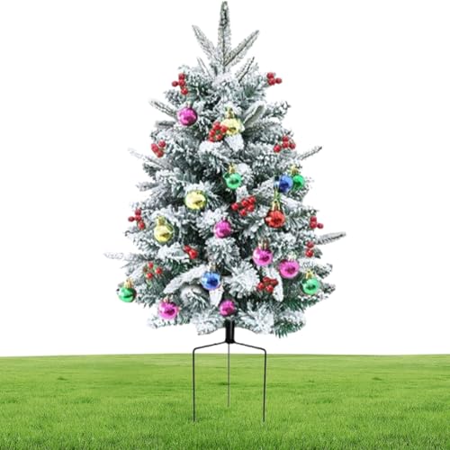 Estaca de jardín navideña preiluminada un regalo original 2