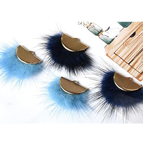 Tachiuwa 2x100pcs Half Round Ribbon End Clip Clamp Cord Cap Tip, Silver, 3 Pcs