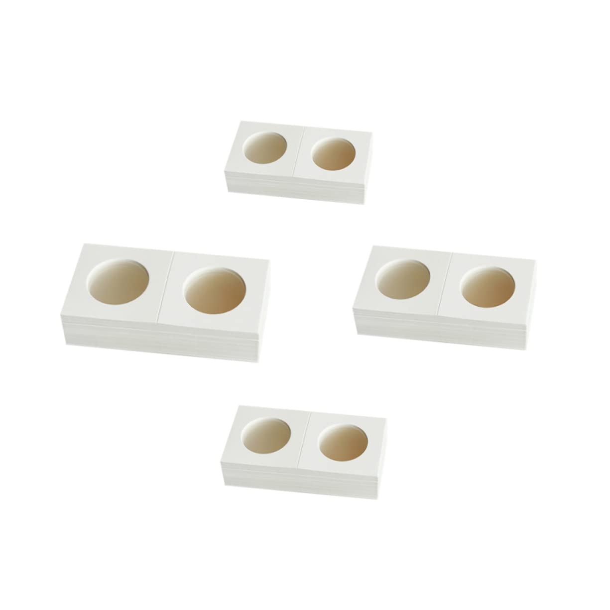 Housoutil 4 Set Portamonete in Carta Capsule Per Collezione Monete Diverse Per Album E Scatole Raccolta Monete 200 Pezzi*4