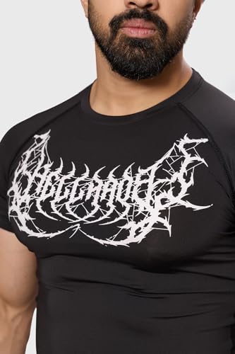 Image of FUAARK Mens Hellborn Compression Fit Polyester Tshirt