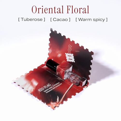 Image of HIRA Red Flag Concentrate for Women 5 ml Pocket Perfume Spray | 8 Hours Long-Lasting Eau de Parfum Luxury Premium Fragrance | Pocket-Friendly, Travel Size | Sweet Tuberose & Floral Patchouli Scent | Great For Everyday Use