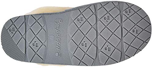 BEARPAW Women's Loki II Slide Slipper Grey Fog 6.5 M US4