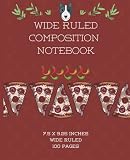 Wide Ruled Composition Notebook: Notepad for Homeschool Vocational Creative Art Chef In-person or On-line Educational Gift for Men, Women, Beginner, Student, Professional