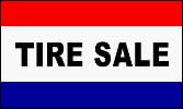 NEOPlex 3' x 5' Tire Sale Business Advertising Flag in heavy polyester material
