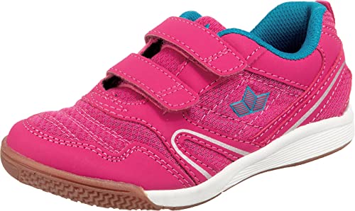 Lico Unisex Kinder Boulder V Hallenturnschuhe, Pink Türkis, 28 EU