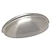 Cosmas 783SN Satin Nickel Cabinet Hardware Bin Cup Drawer Handle Pull - 3" Inch (76mm) Hole Centers