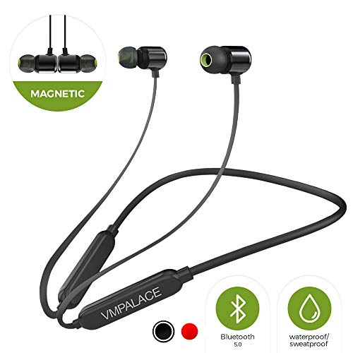VMPALACE Bluetooth Headphones, Noise Cancelling Headphones with Microphone - Magnetic HD Stereo Wireless