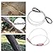 Yaoliucp Stainless Steel Cable Saw Pocket Chainsaw Hand Metal Wire Saw Outdoor Tool for Camping Supply Red Black 70CM 4PCS, Stainless Steel Wire Saw