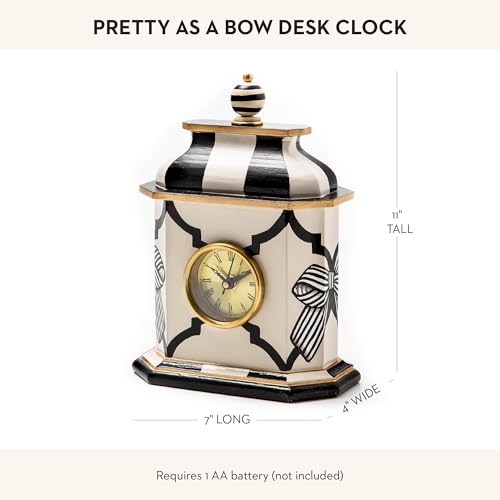 Image of MACKENZIE-CHILDS Desk Clock, Pretty as a Bow