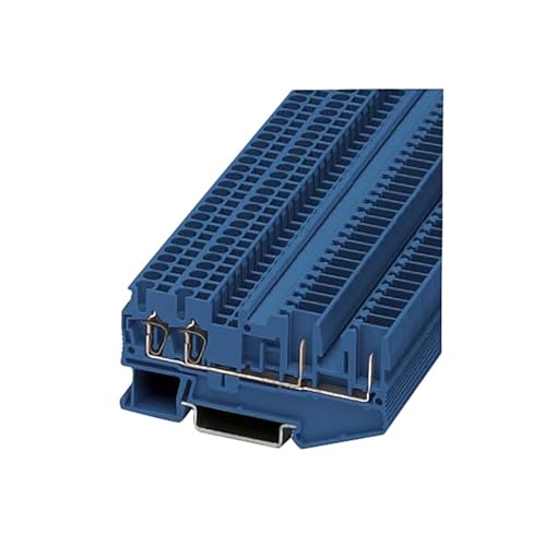 Bloque de terminales ST 2.5-QUATTRO azul de paso y cuatro vías para automatización