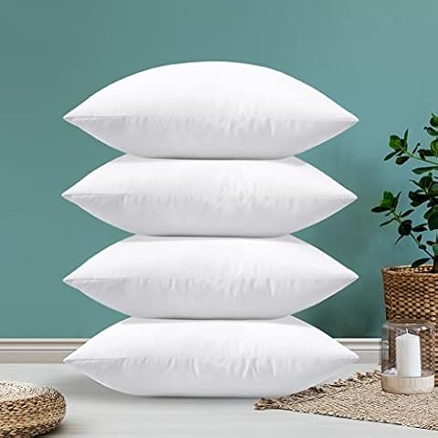 Sungeek Pack of 4 Fluffy Cushion Inserts Cover