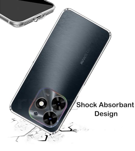 Image of Soft Silicone TPU Back Cover Compatible with Tecno Spark Go 2024