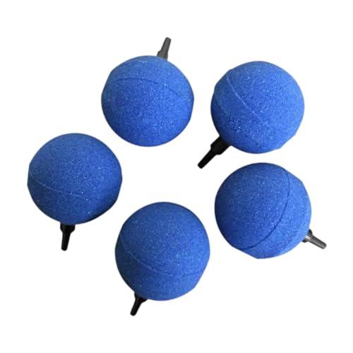 Difusor de aire para acuario con 5 piedras redondas de aireación azul para sistemas DWC 2
