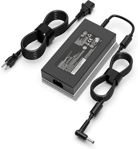 Image of 240W Laptop Charger for MSI Katana 15 17 AI b13v b12v b13vek b13vfk B14wgk,b8vg b8vf b8ve Crosshair 15 16 17 Chicony A20-240P2A Gaming Laptop AC Adapter Cord (4.5X3.0)