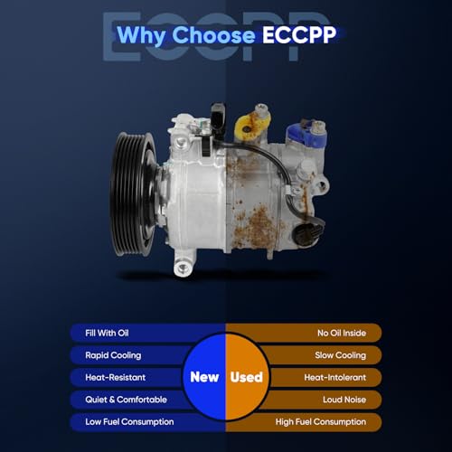 Image of ECCPP AC Compressor 2013-2017 for Audi Q5 S5 SQ5 S4 3.0L | Fast Cooling AC Compressor with Clutch Low Vibration