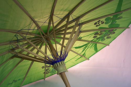 AAF Nommel Sonnenschirm 002, Dekoschirm aus Kunstfaser, Wasserfest in grün aus Bambus – Bild 5