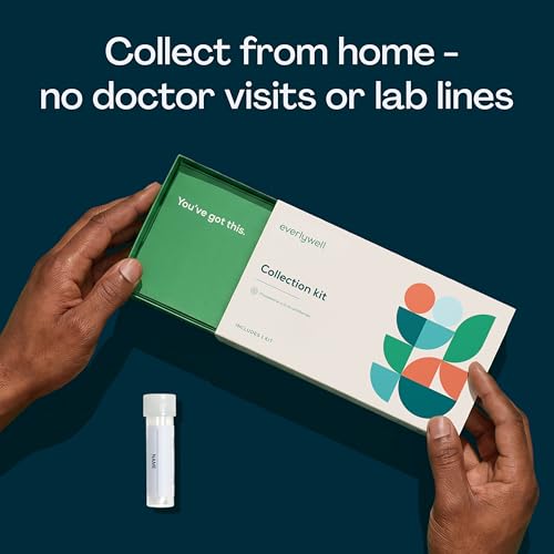 Image of Everlywell At-Home Men's Health Test Collection Kit, Measures 4 Key Hormones in Men for Accurate Results from a CLIA-Certified Lab Within Days, Ages 18 Plus