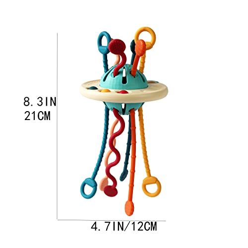 Reeraa Montessori Toys, Baby Toys 6 To 12 Months, Baby Sensory Toys, Baby Travel Toys, Baby Stress Relief Toys Fine Motor Skills Toys 18M + Gifts (Blue) #TOP3