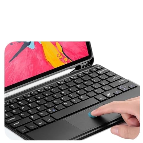 Funda texturizada premium YSJX con teclado iPad Mini 6 y 7 azul 3