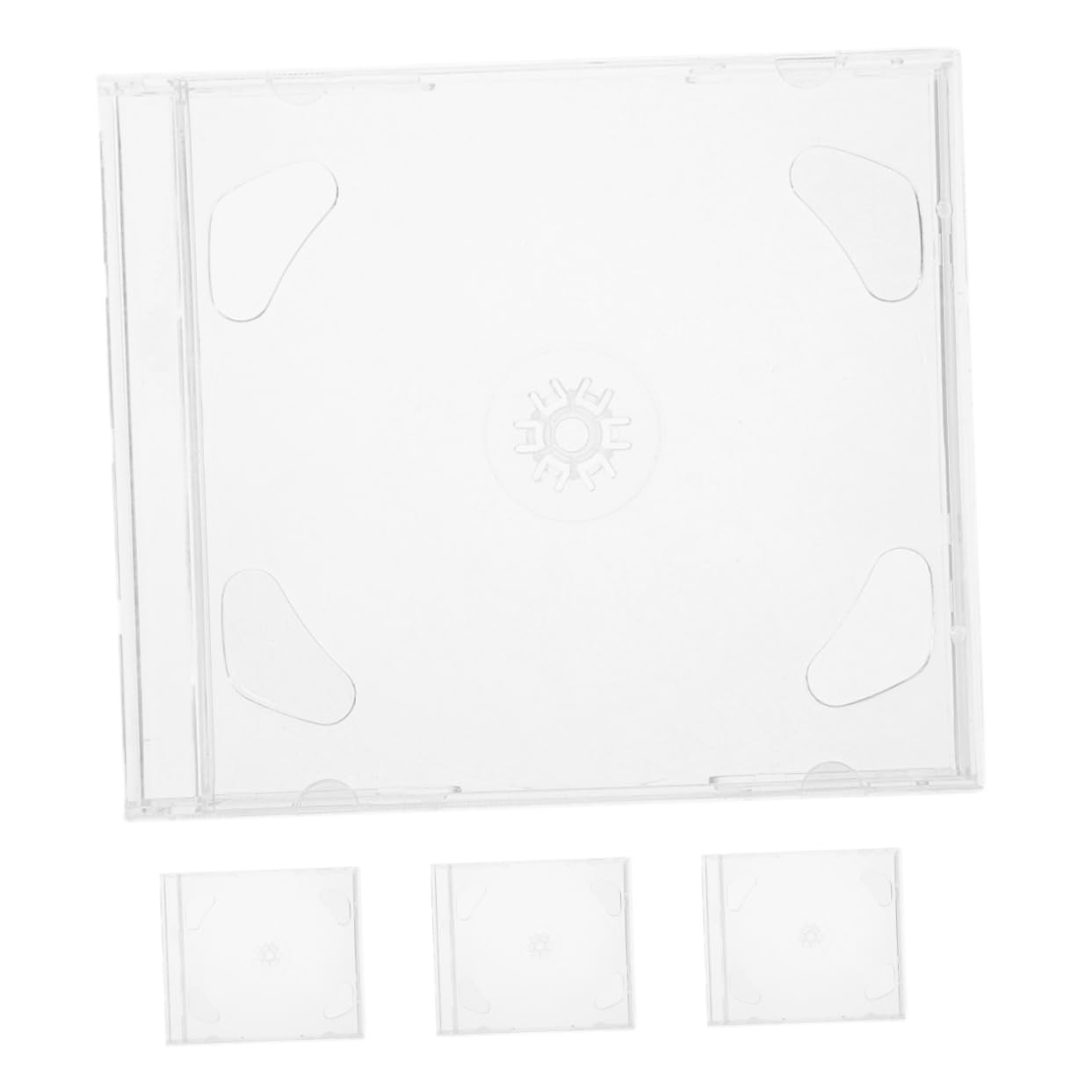 CIYODO 4Pcs Disc Boxes Portable CD Storage Organizer CD Holder Case for Dvd and CD Protection for Home and Car Use Compact Disc Storage