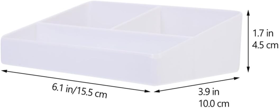 Garneck 2pcs Tea Bag Organizer and Sugar Packet Holder Set, White Pvc Material with Space-saving Design and Sturdy Structure, for Kitchen Cabinet Storage image 2