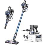 Cordless Vacuum Cleaner for Home, Stick Vacuum Cleaner with 80000 RPM Brushless Motor, 2600mAh Rechargeable Batteries, 2 Adjustable Suction, Anti-Tangle, Lightweight Handheld Vacuum for Hard Floor