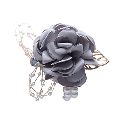 Homeemoh U1190195 Silk Rose Flower Wrist Corsage cover