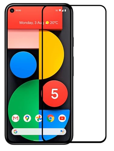Image of HD Tempered Glass Screen Protector Compatible For Google Pixel 5 With Edge To Edge Coverage And Easy Installation Kit